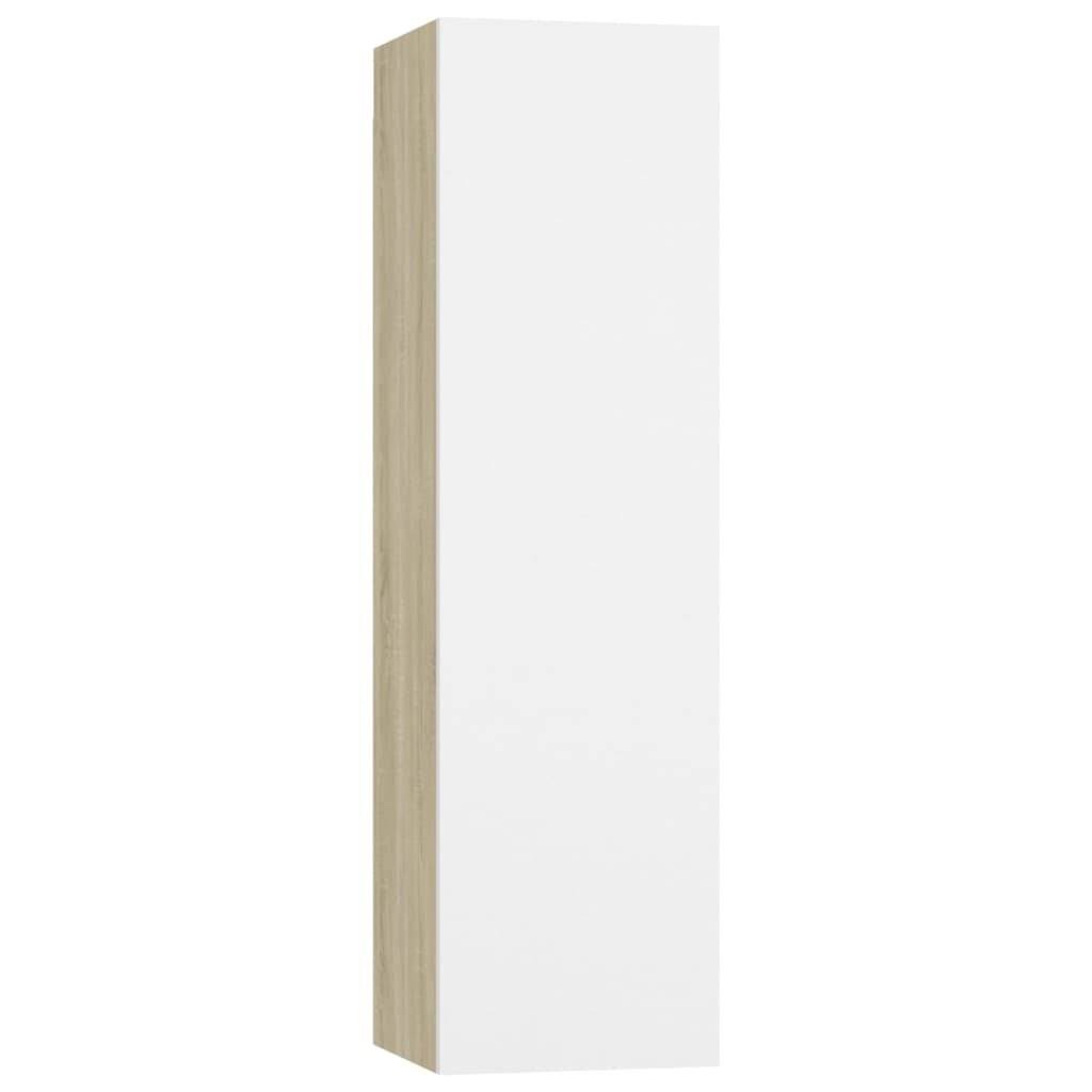 White and Sonoma Oak Chipboard TV Cabinet O701484