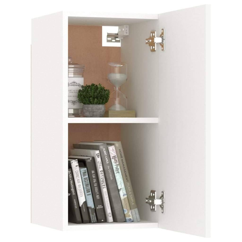 White and Sonoma Oak Chipboard TV Cabinet O701484