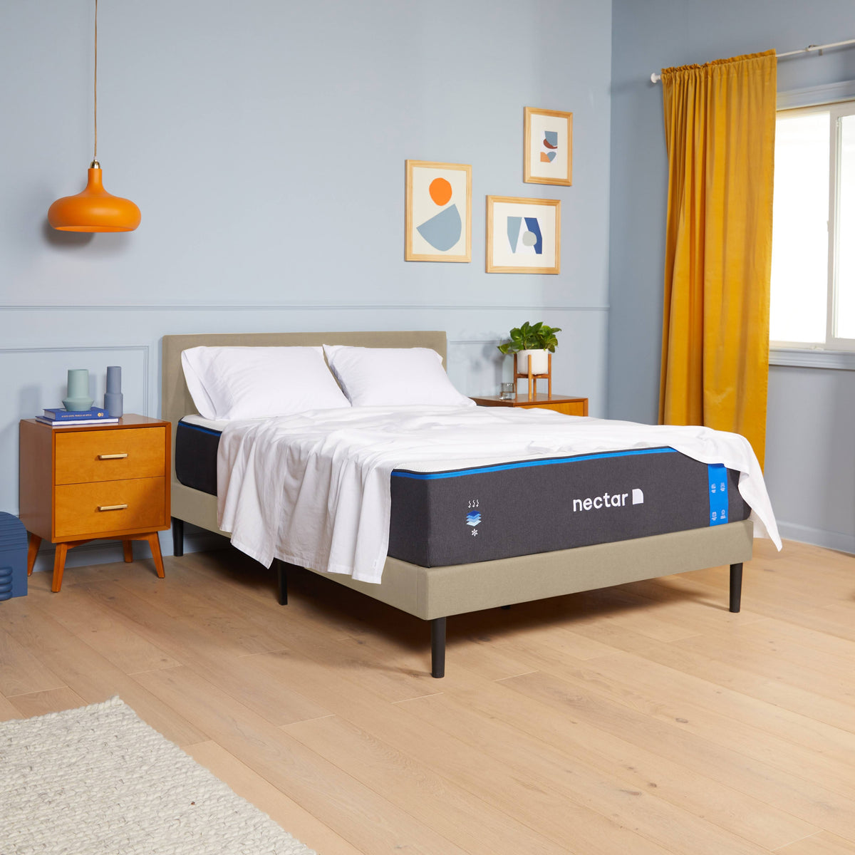 California King Size Button Tufted Bed Frame with Headboard L369