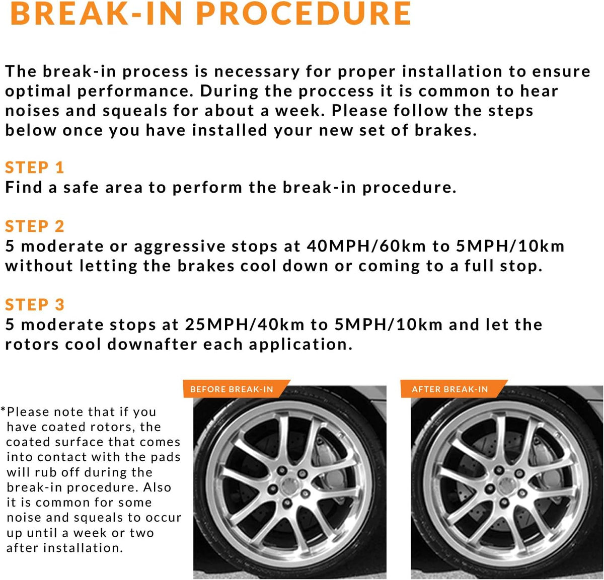 Front and Rear Brake Rotors with Carbon Metallic Pads K2549