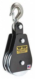 Double Sheave Blocks Eye Hook 5/8 in Wire Rope F1437