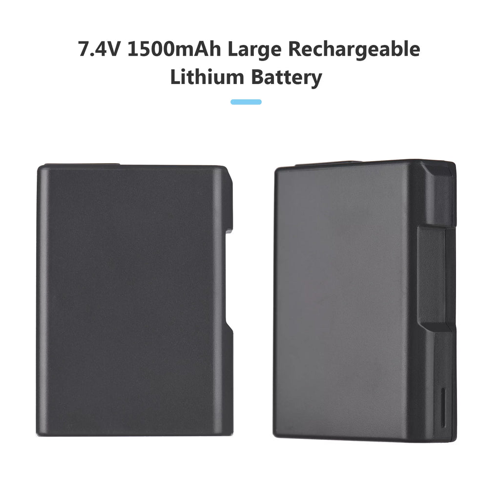 7.4V 1500mAh Camera Battery 2pcs with LED Dual Charger P5630