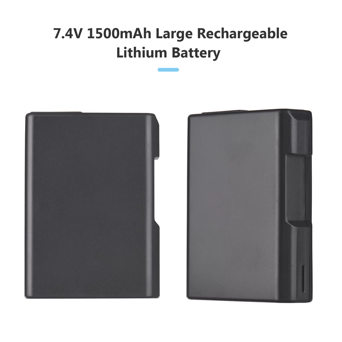 7.4V 1500mAh Camera Battery 2pcs with LED Dual Charger P5630