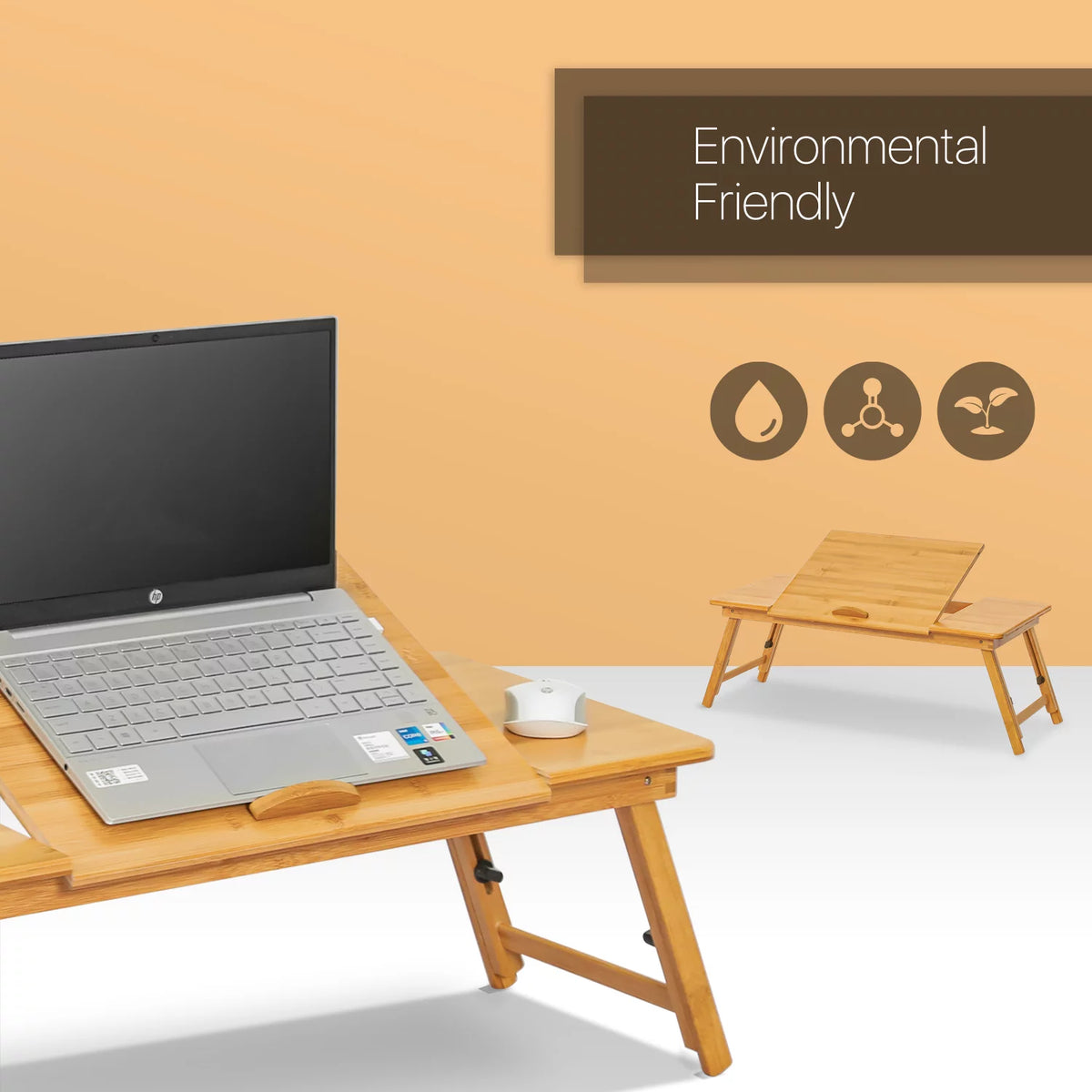 Bamboo Foldable Computer Desk W657970