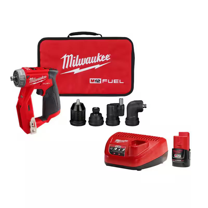 12V Lithium-Ion 3/8 in. Drill Driver with Battery and Charger E485951