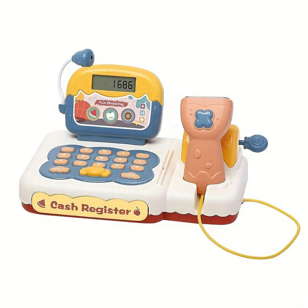 Kids Toy Cash Register with Scanner Play Food Pretend Play Money E359