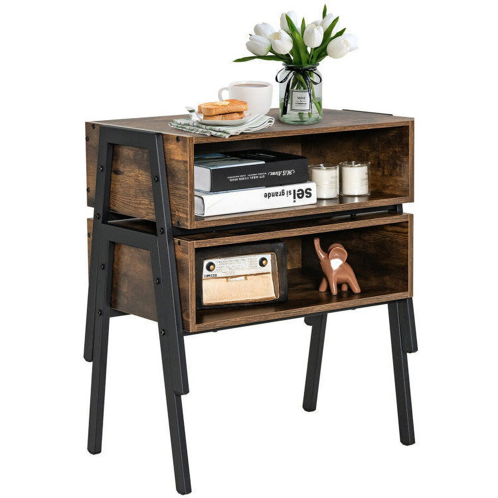 2 Pieces Stackable Night Stand B31153