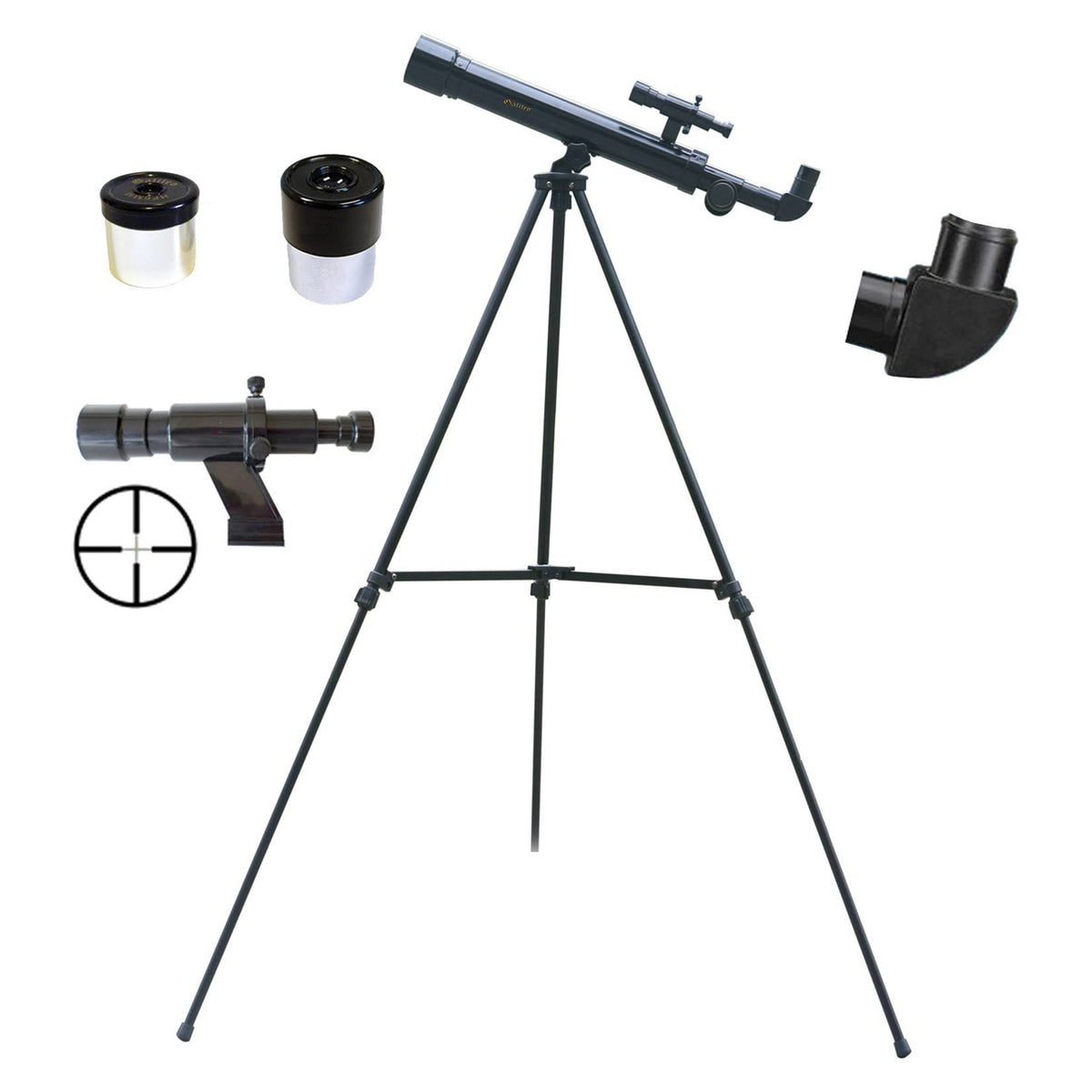 500mm x 45mm Terrestrial Refractor Telescope Kit, Black R899166