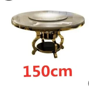 Round Marble Top Dining Table and Chair Set N50558