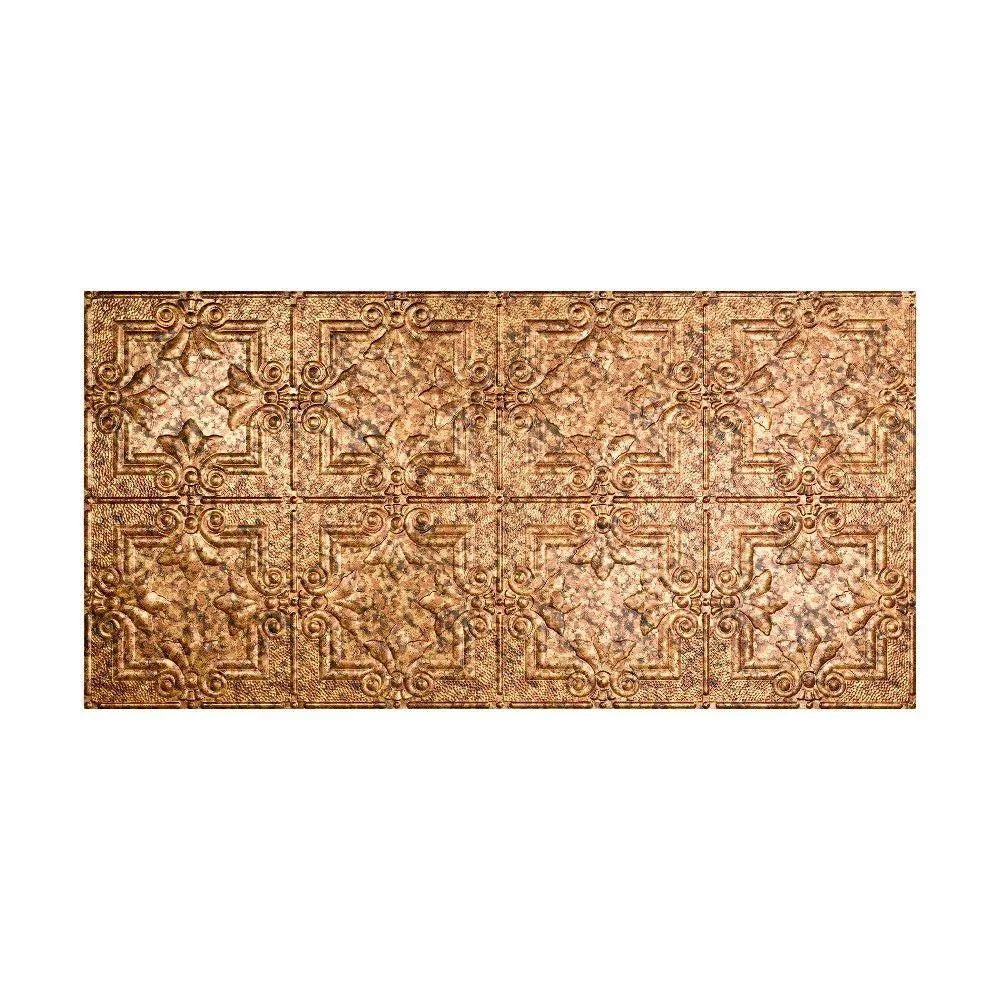 Cracked Copper Vinyl Ceiling Tile 5 Pack L606