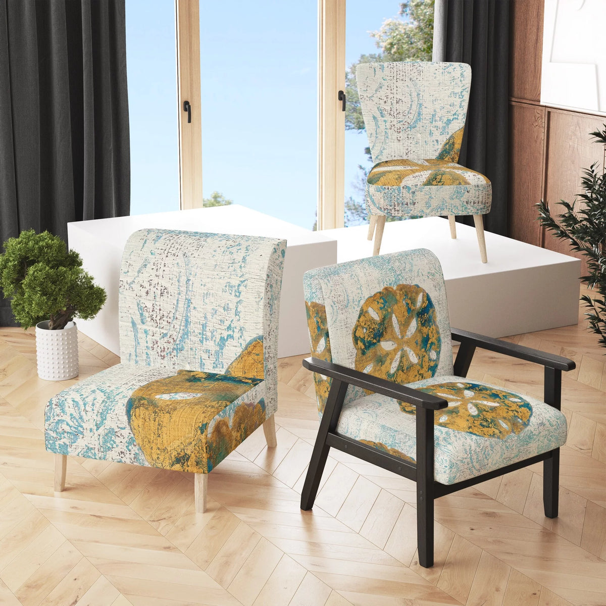 Upholstered Accent Arm Chair P8685
