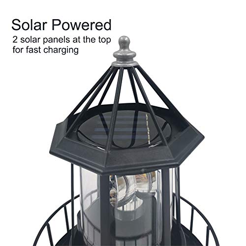 IP65 Waterproof Rotating Solar Lighthouse I532