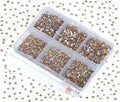 7200 Pieces 6 Mixed Sizes Round Crystal Rhinestones H883