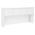 White 4 Door Engineered Wood Hutch D1488