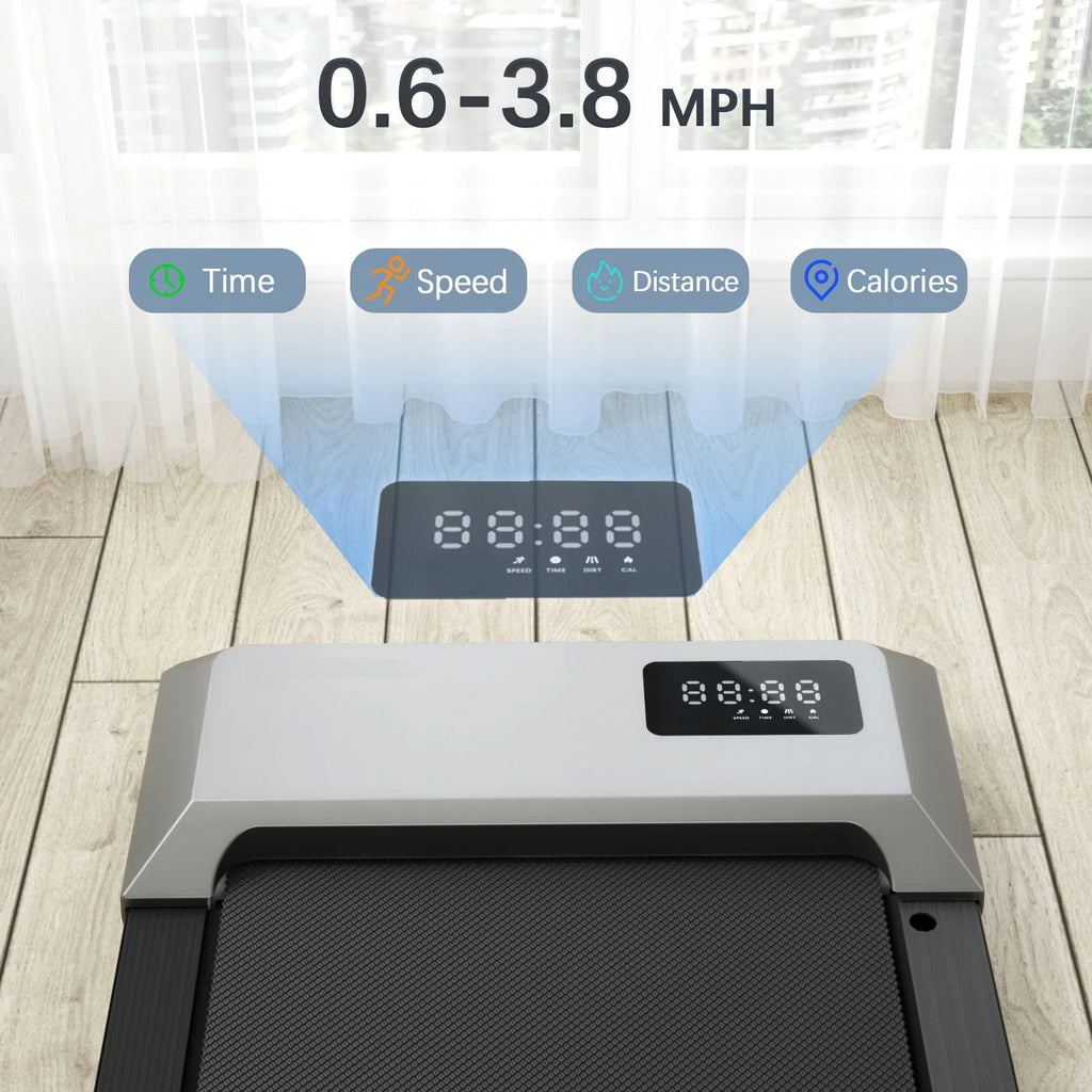 2.5Hp Ultra-Quiet Walking Pad Treadmill with Remote Control X60881