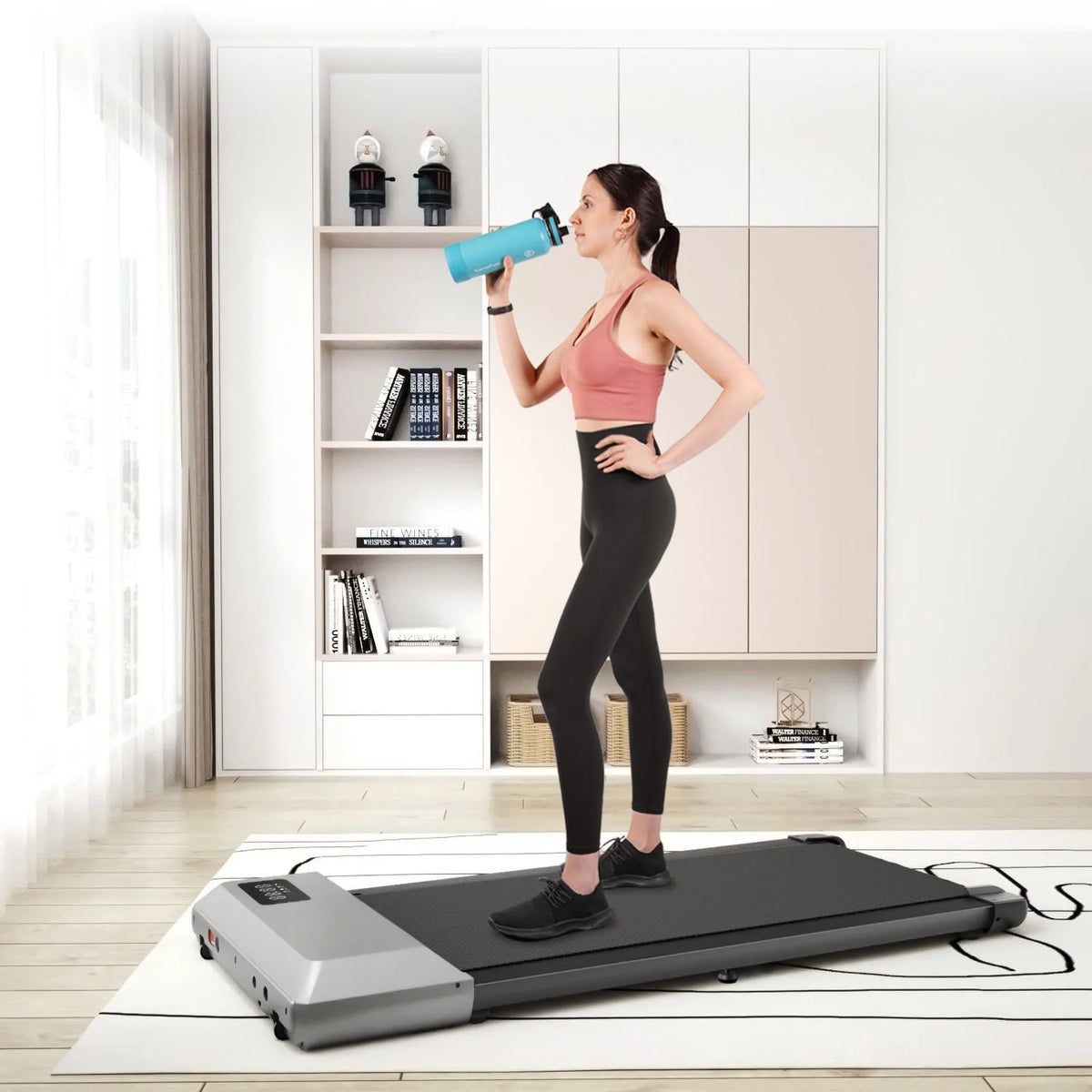 2.5Hp Ultra-Quiet Walking Pad Treadmill with Remote Control X60881