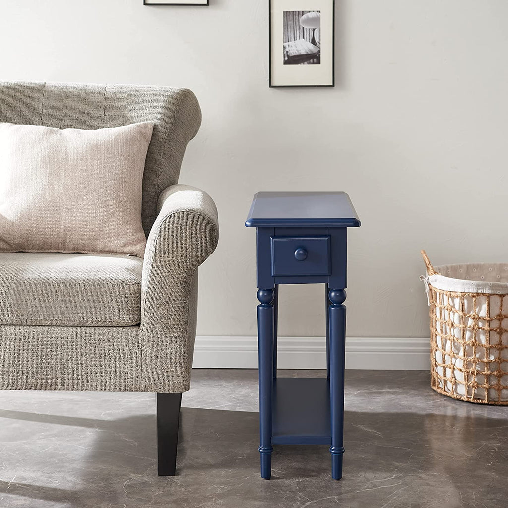 Navy Blue Narrow Side Table N1954