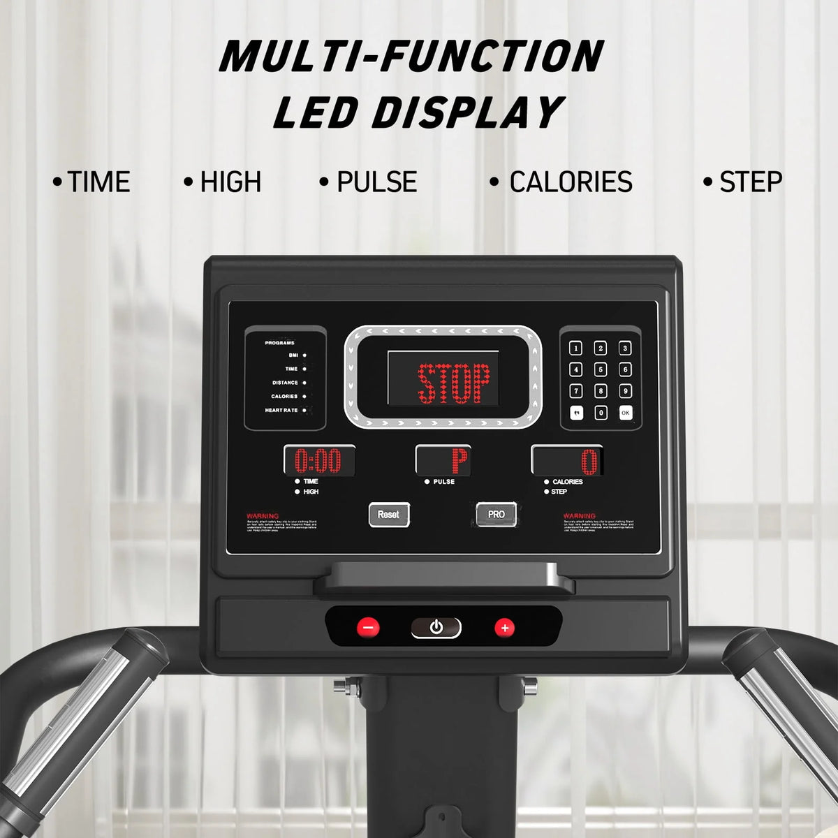 Stair Stepper with LED Screen and 12 Workout Programs O91591