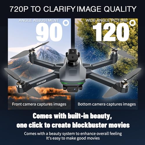 Foldable HD Camera Drone with Screen and 3 Batteries N510