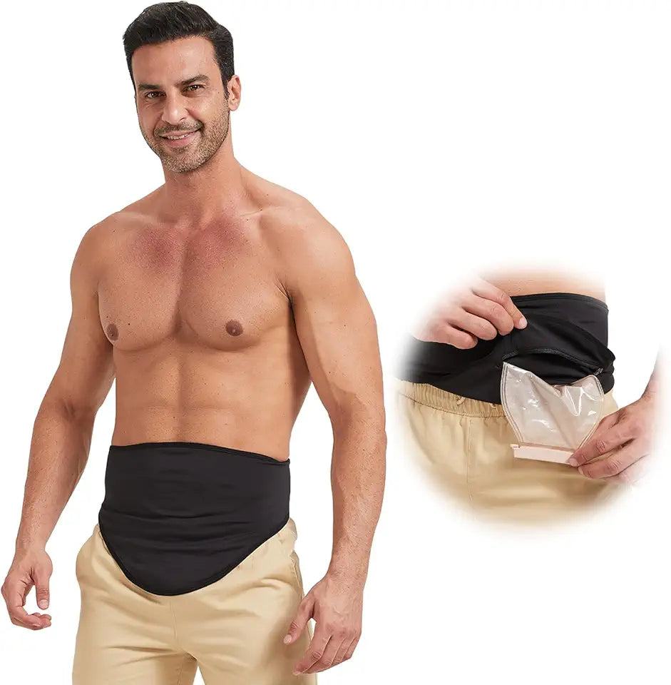 Black Colostomy Bag Covers C877059