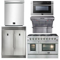 48 Inch Gas Range, Wall Mount Range Hood, Refrigerator, Microwave Drawer, Dishwasher B767