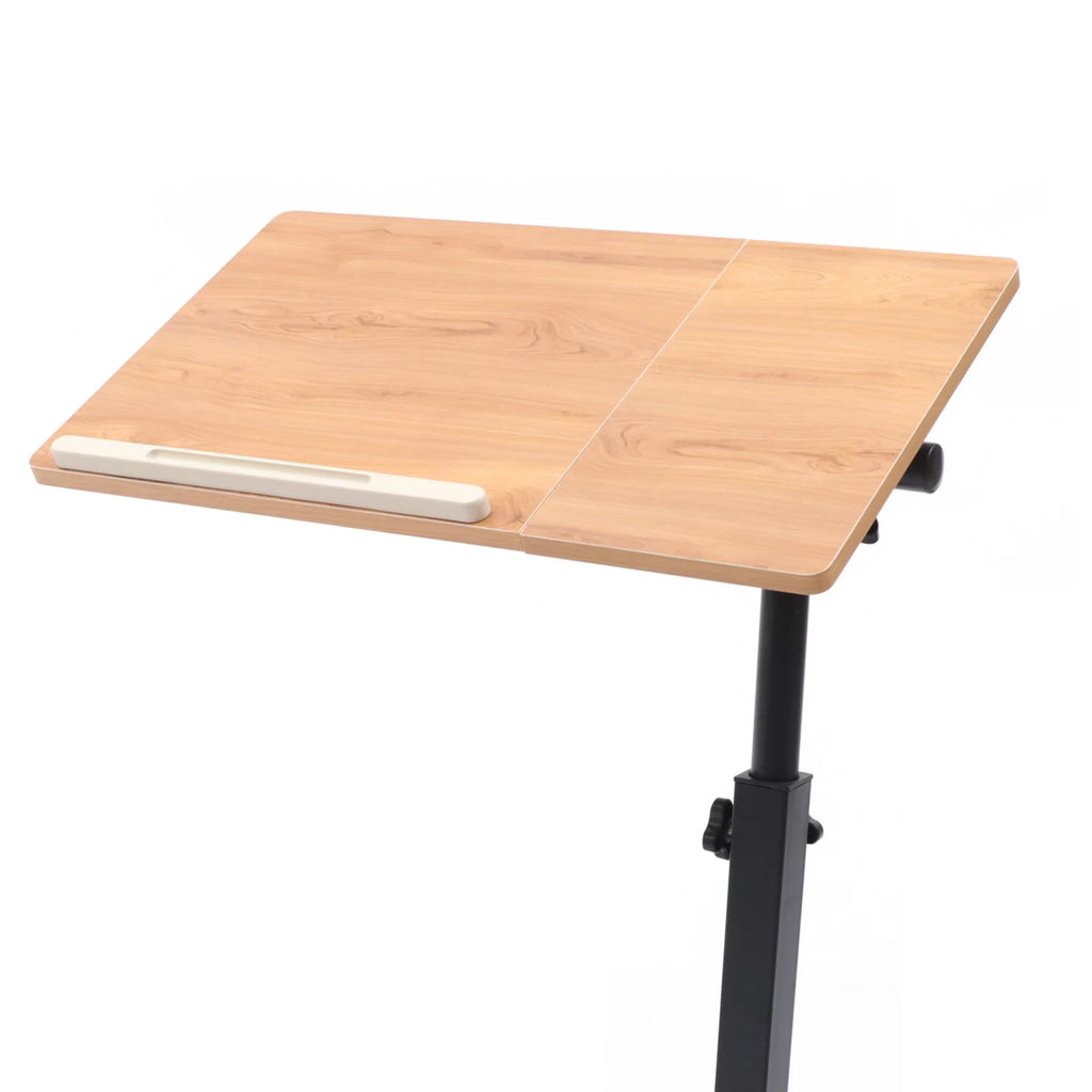 Rolling Laptop Desk Height Adjustable Tilt Tray W49787