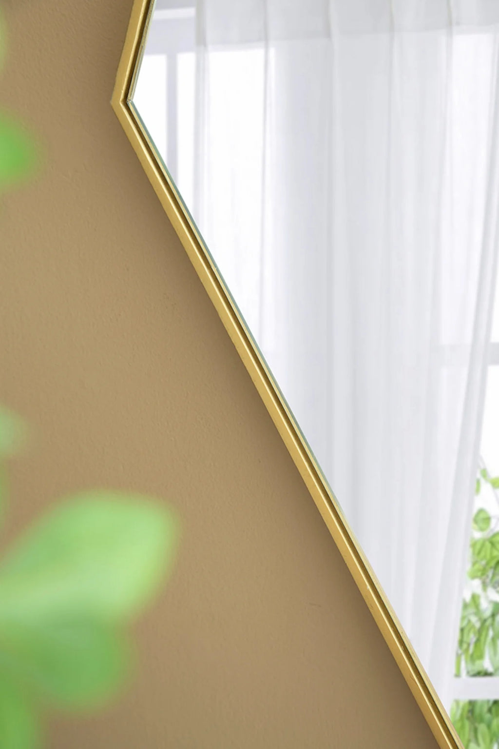 Large Gold Diamond Wall Mirror U362