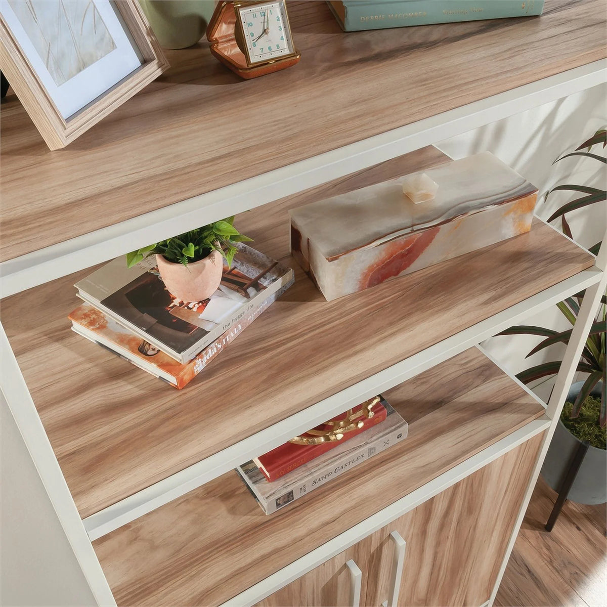 Kiln Acacia Brown Engineered Wood Bookcase M361957