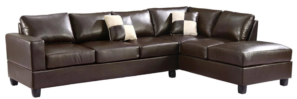 Cappuccino 2-Piece Sectional Sofa P555070